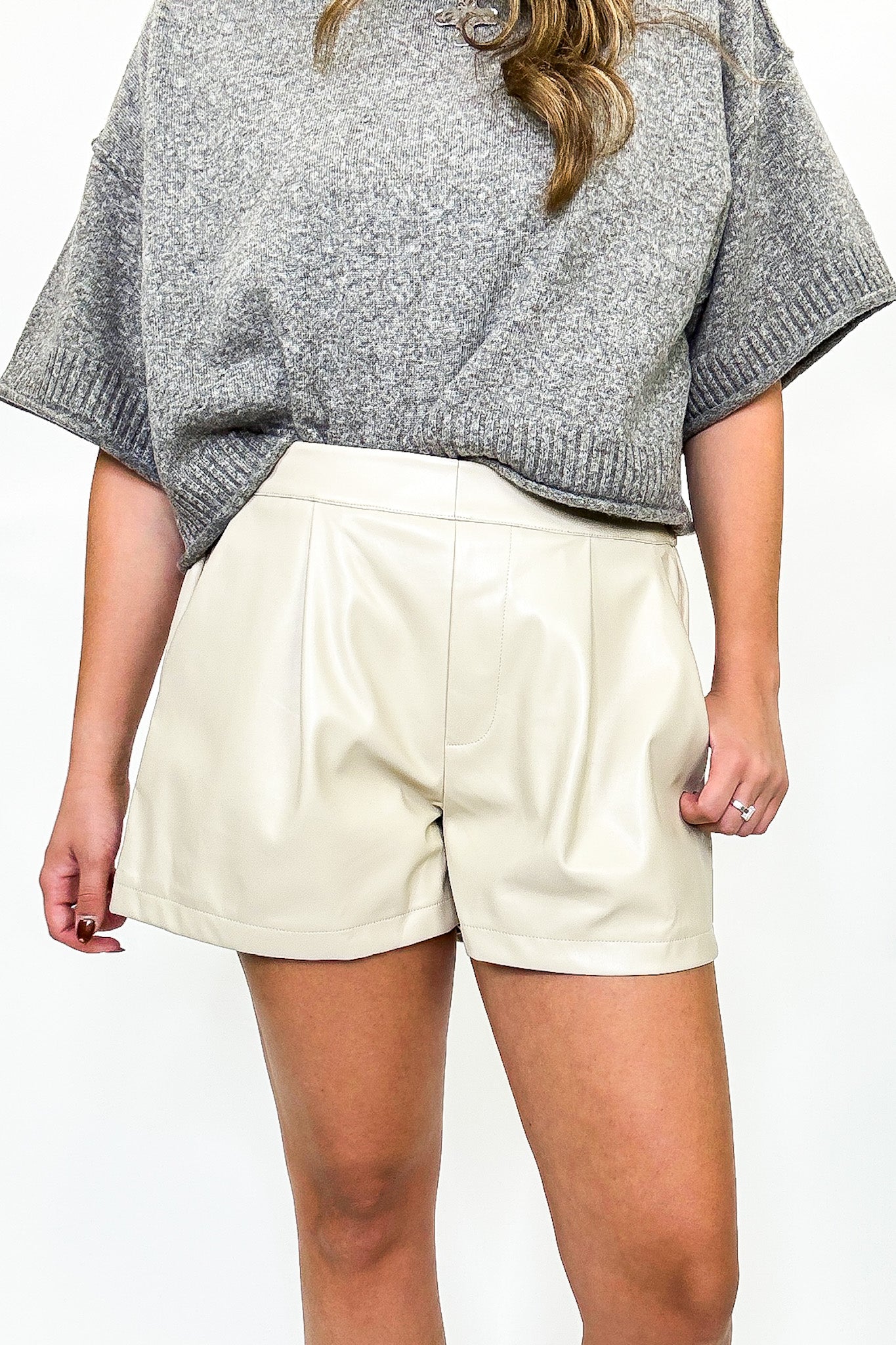 Luxe Rebel Vegan Leather Shorts