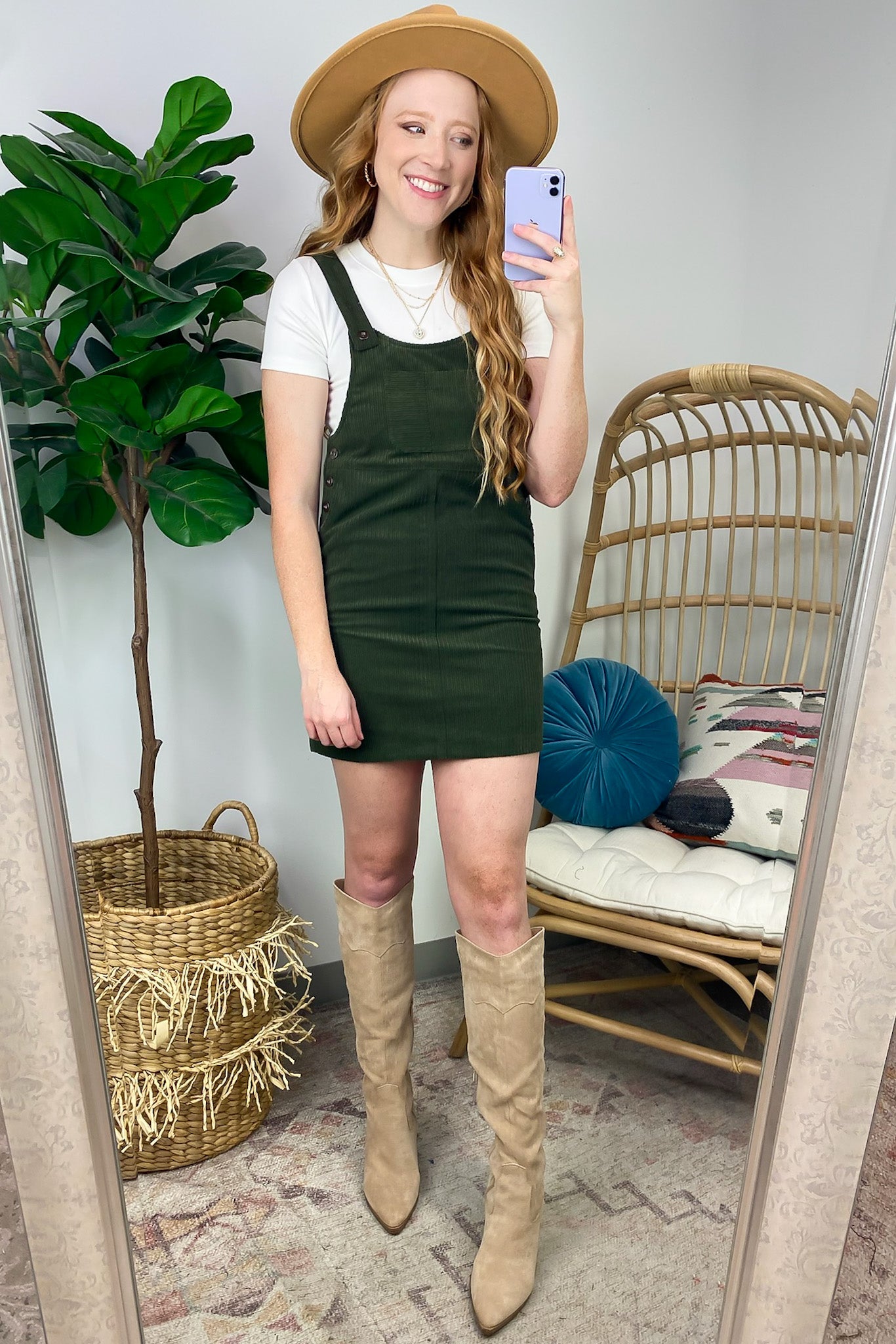 Maketta Corduroy Skirtall Mini Dress - FINAL SALE - Madison and Mallory