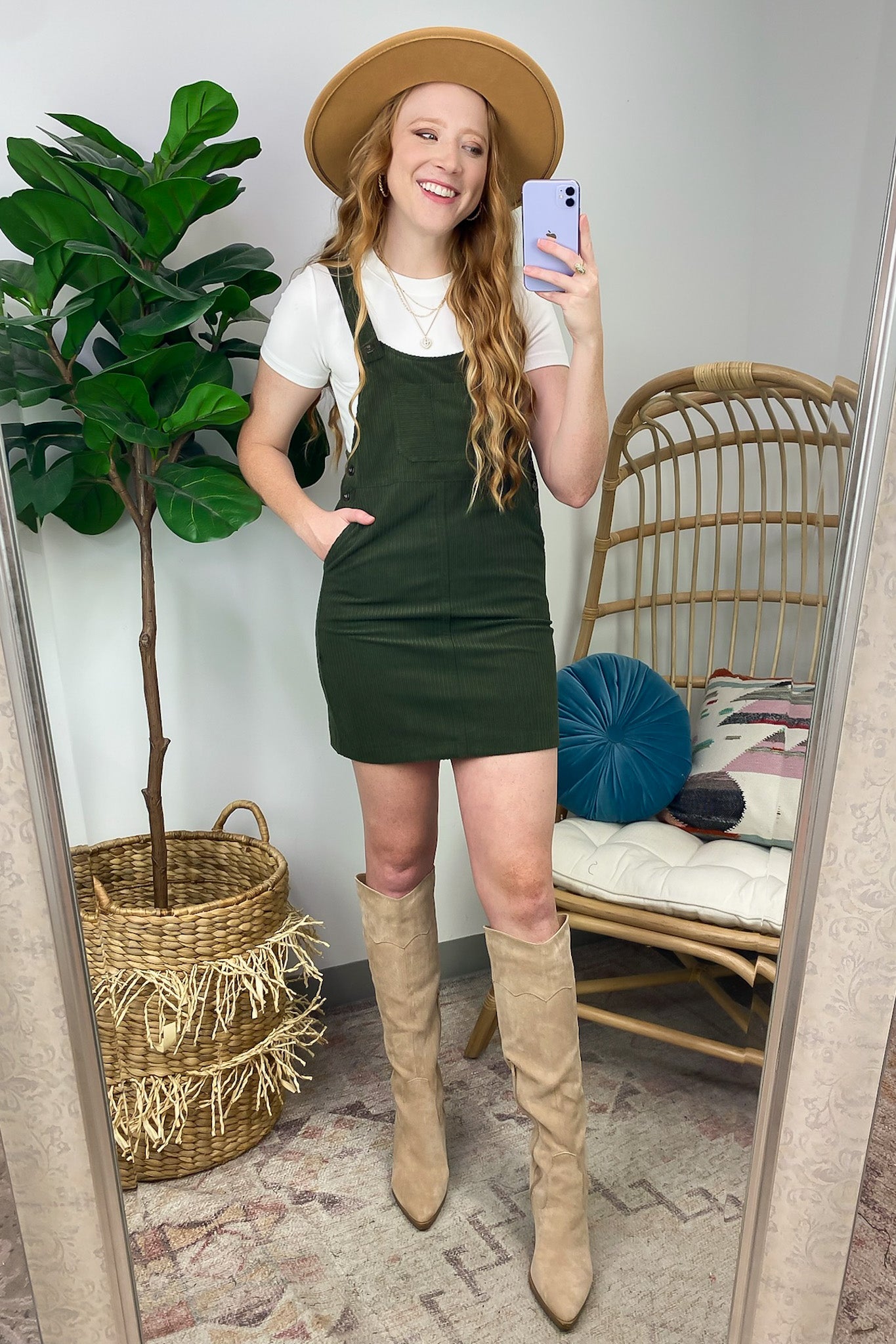 Maketta Corduroy Skirtall Mini Dress - FINAL SALE - Madison and Mallory