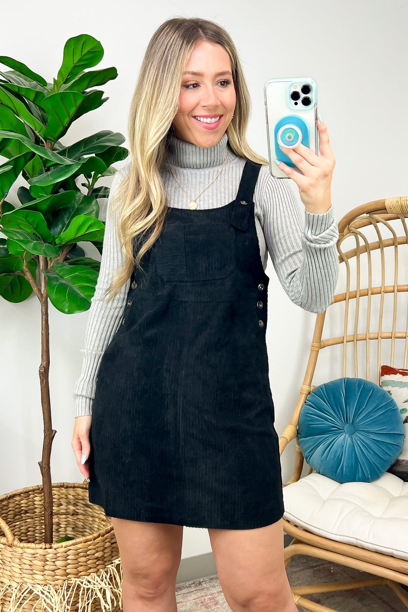 Maketta Corduroy Skirtall Mini Dress - FINAL SALE - Madison and Mallory