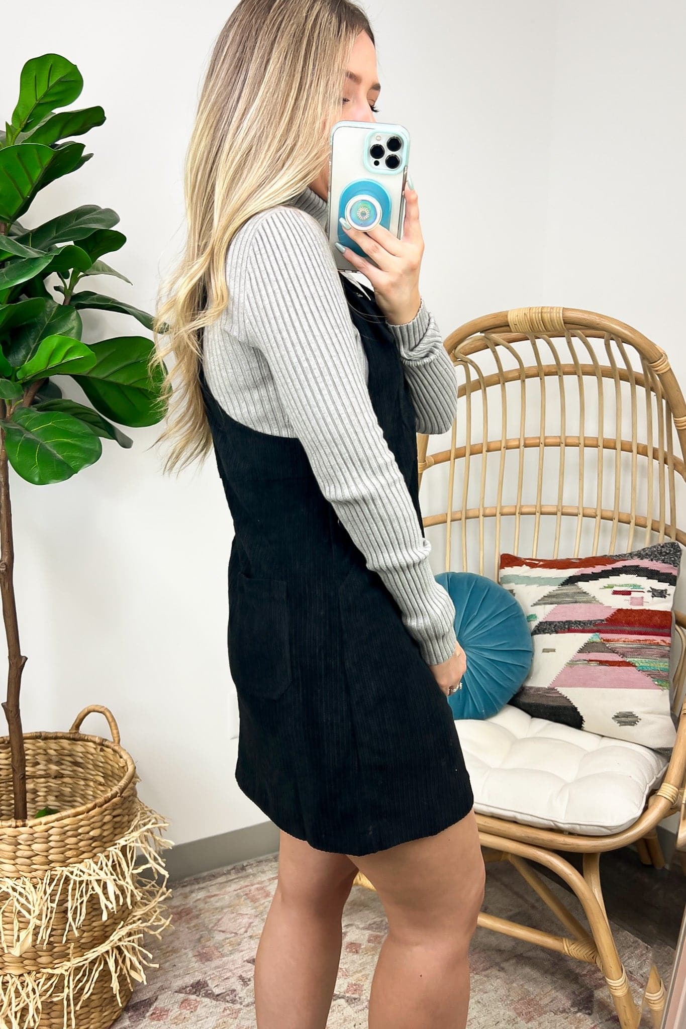 Maketta Corduroy Skirtall Mini Dress - FINAL SALE - Madison and Mallory