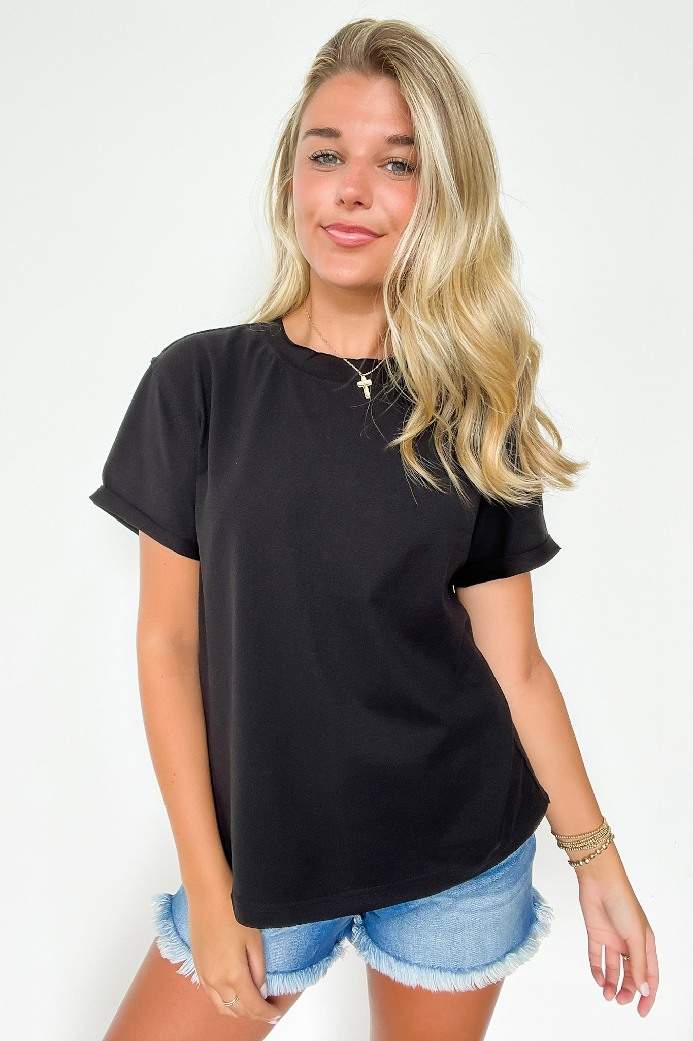 Mali Relaxed Short Sleeve Top - FINAL SALE - Madison and Mallory