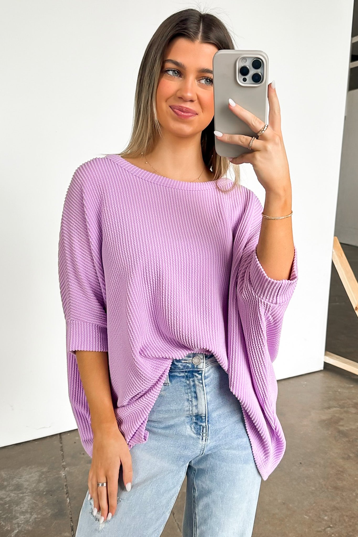  Meyers Rib Knit Relaxed Tunic Top - BACK IN STOCK - Madison and Mallory