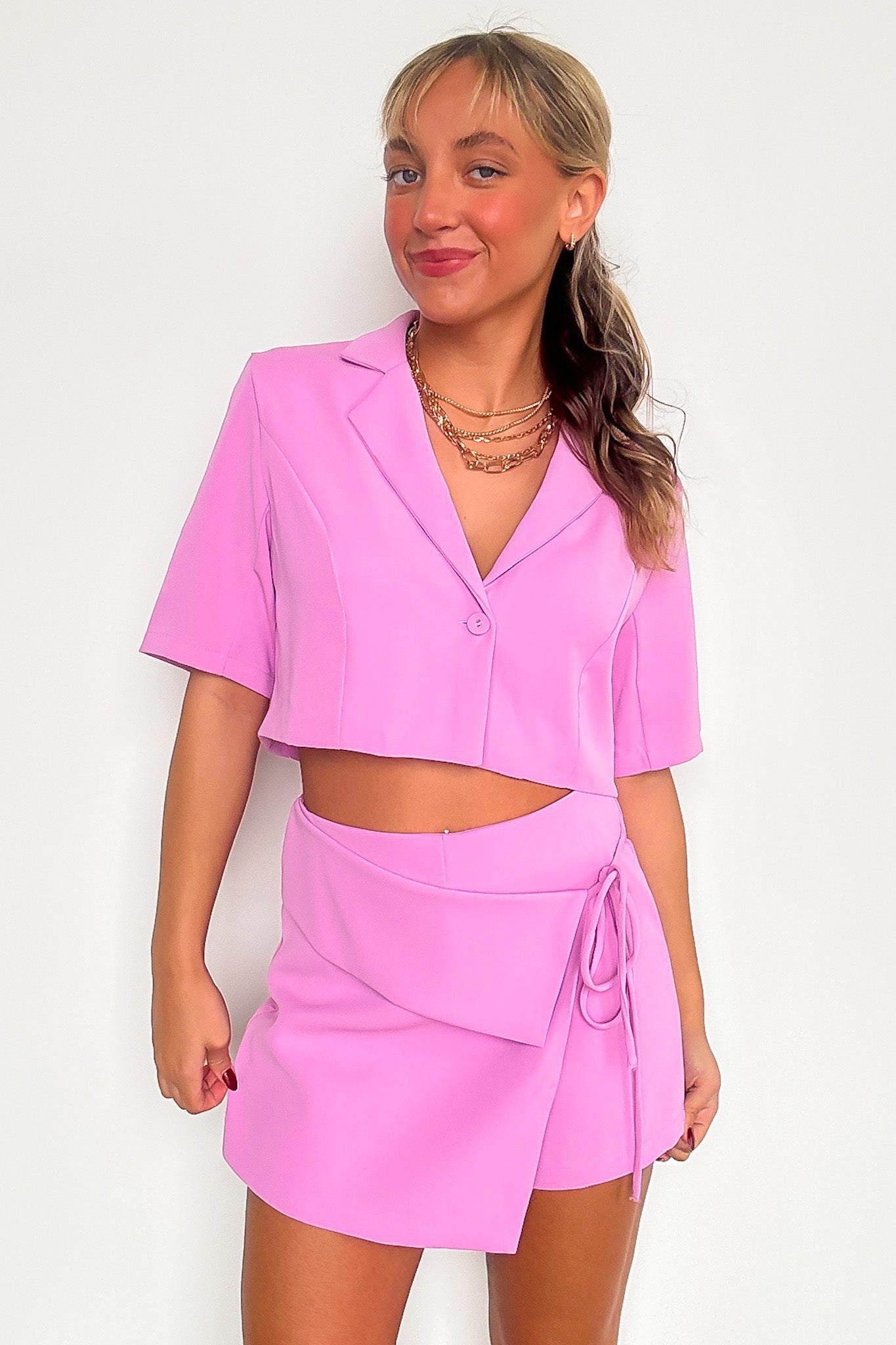 Miss Punctuality Wrap Skort - FINAL SALE - Madison and Mallory