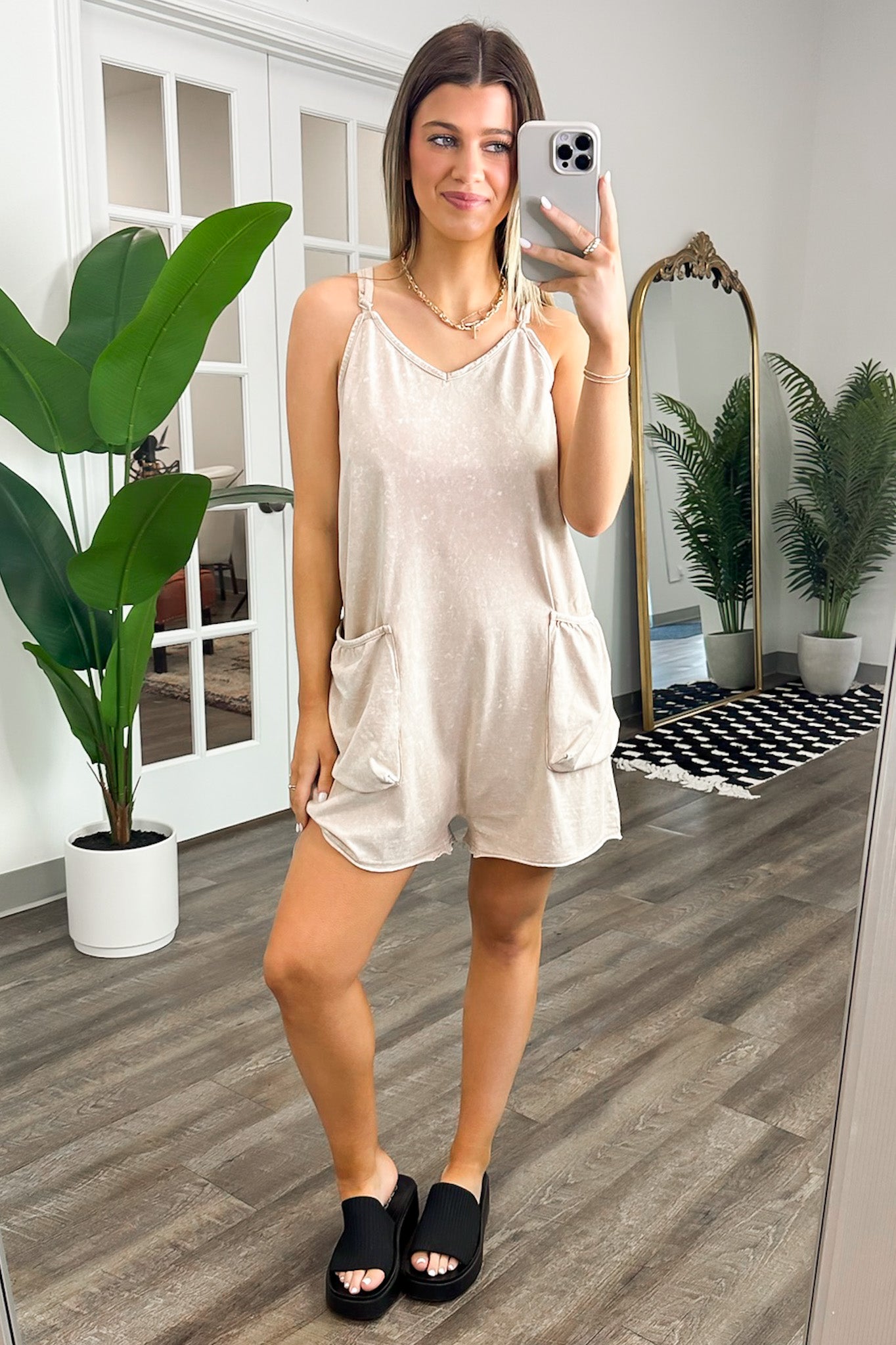  Ophira Washed Knit Relaxed Fit Romper - BACK IN STOCK - Madison and Mallory