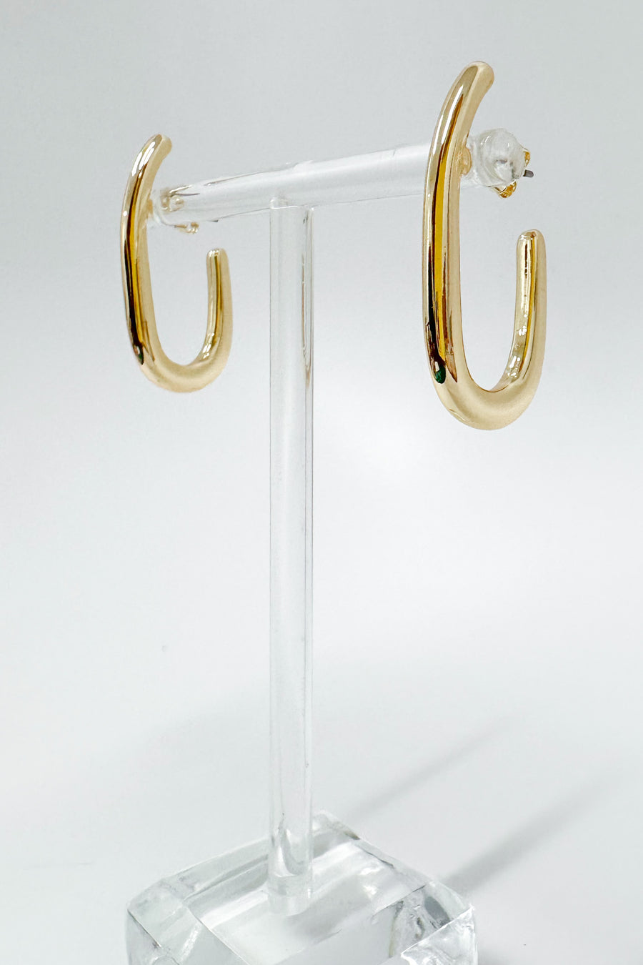 Gold Raise the Style Bar Hoop Earrings - BACK IN STOCK - Madison and Mallory