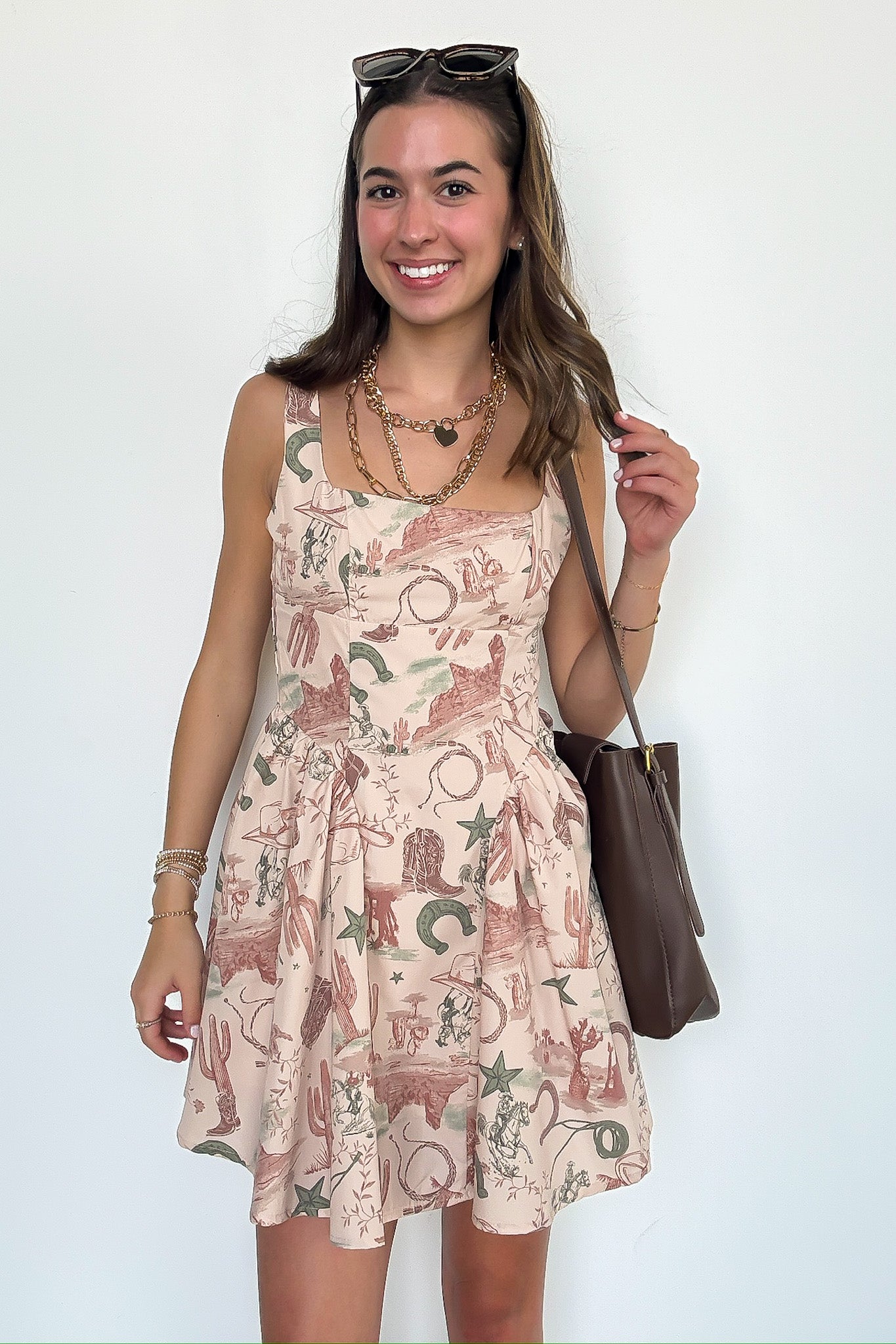 Rodeo Western Print Dress - BACK IN STOCK - Madison and Mallory