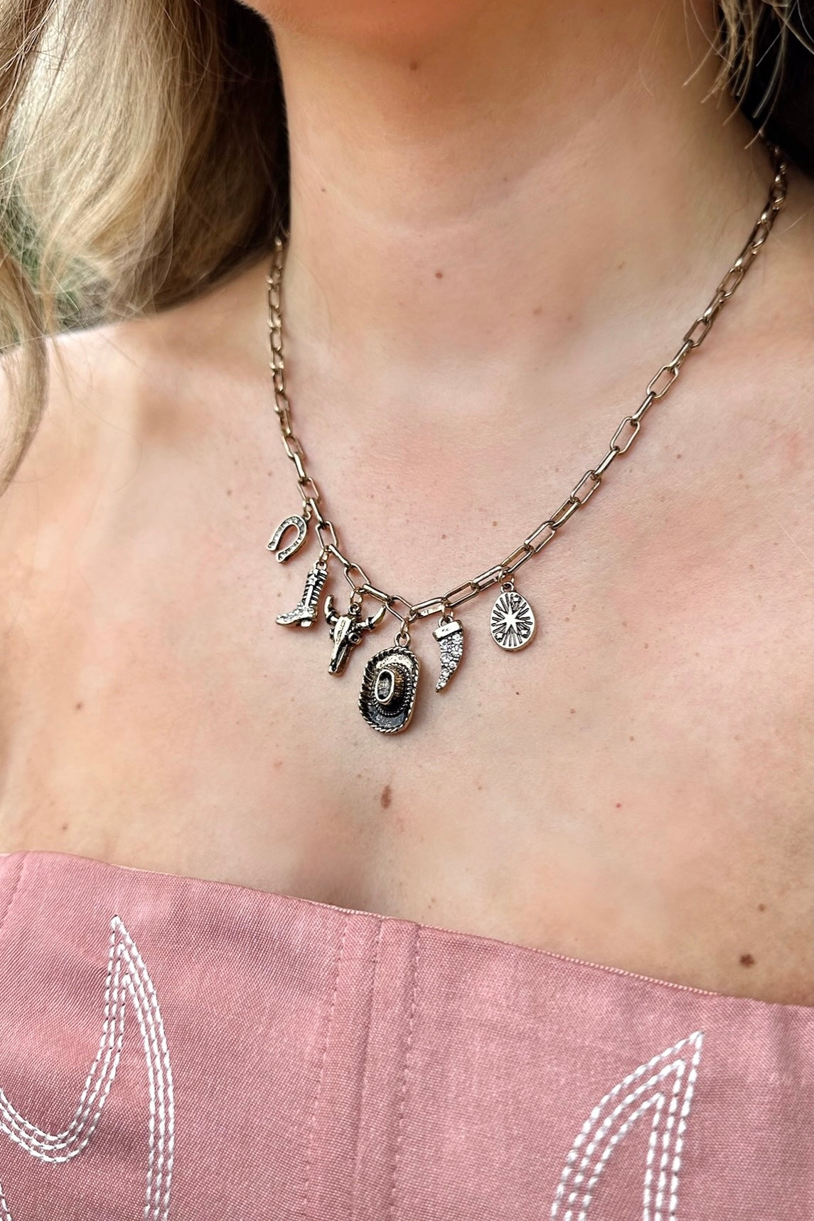 Rodeo Soul Western Charm Necklace - Madison and Mallory