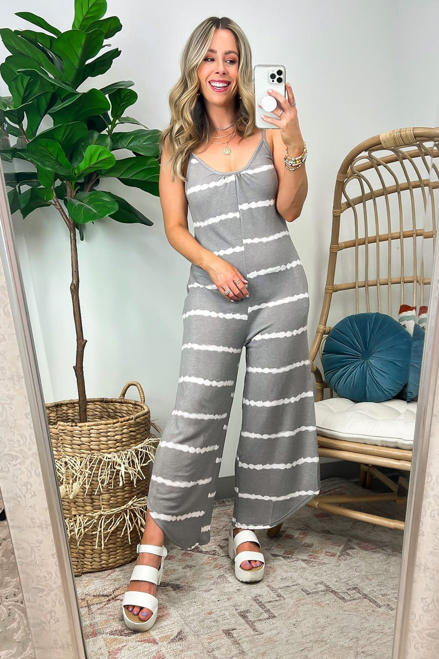  Rowenah Sleeveless Striped Romper Jumpsuit - FINAL SALE - Madison and Mallory