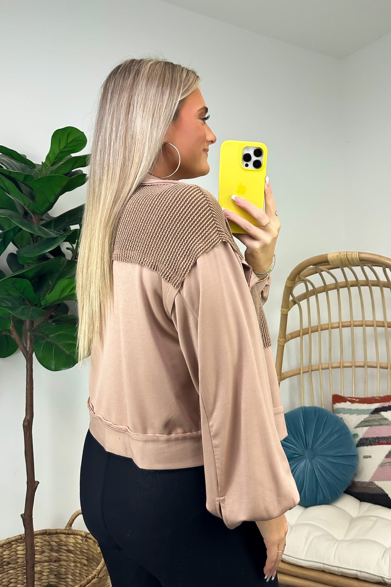  Saleigh Oversized Crop Rib Shacket - BACK IN STOCK - Madison and Mallory