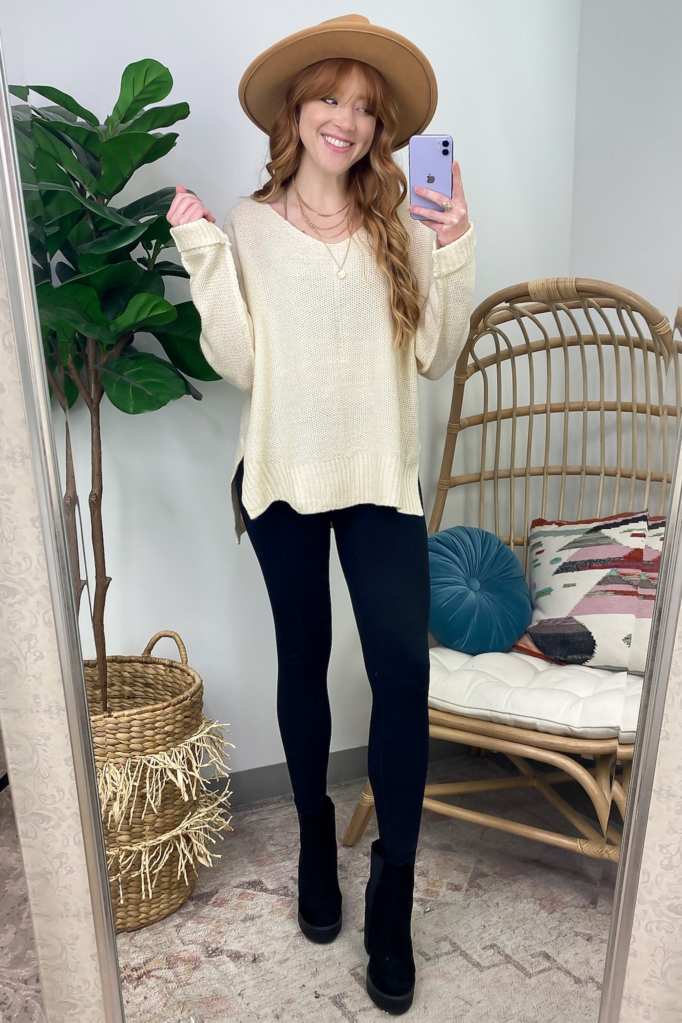  Shaely High Low Knit Sweater - FINAL SALE - Madison and Mallory