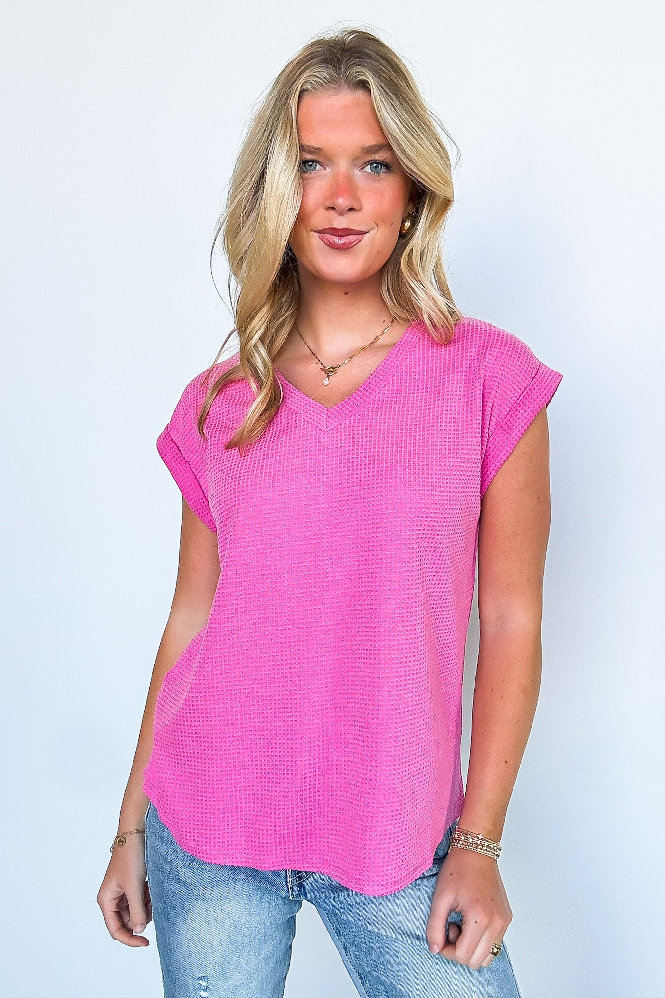 Sharon V-Neck Knit Top - FINAL SALE - Madison and Mallory