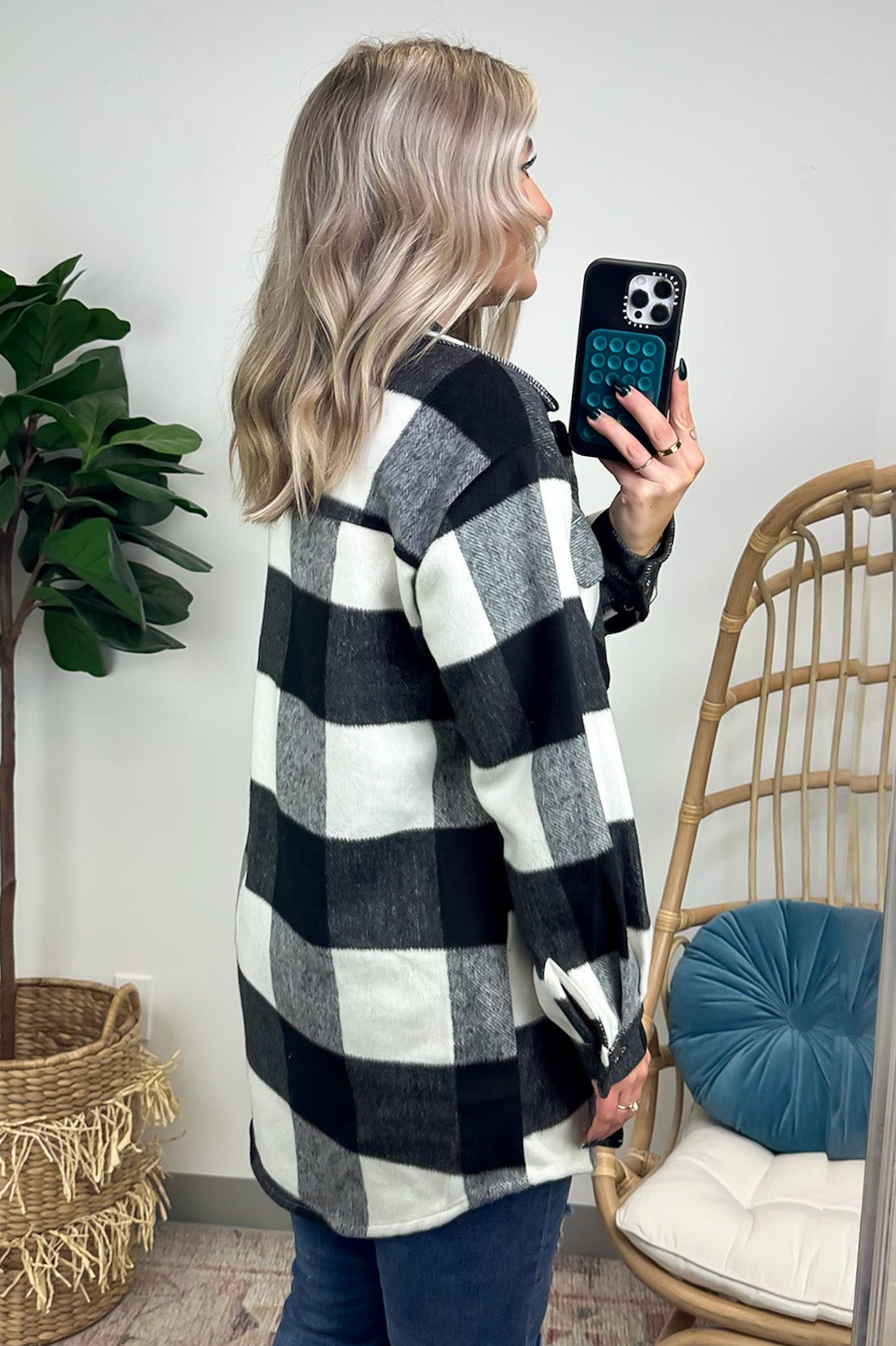  Shyanne Buffalo Plaid Button Down Shacket - FINAL SALE - Madison and Mallory