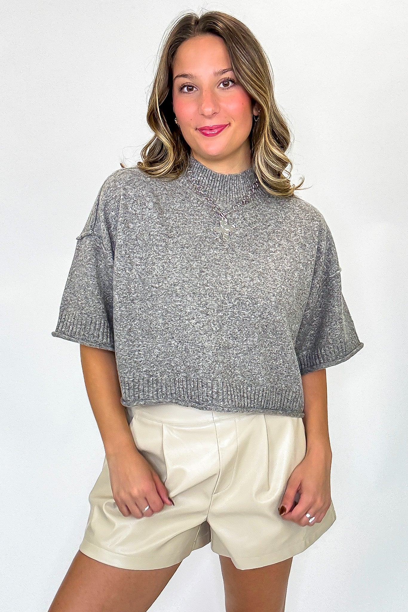 Luxe Rebel Vegan Leather Shorts