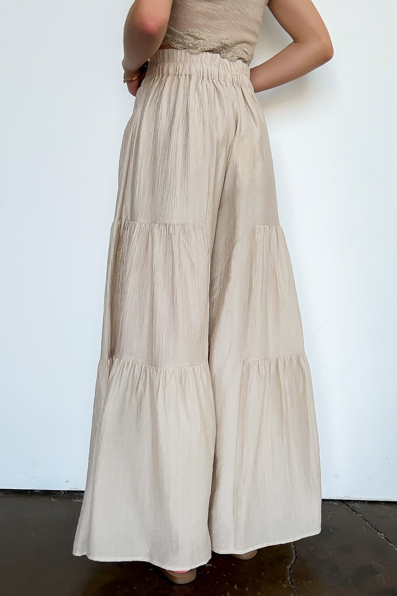 Tiered Tide Flowy Wide Leg Pants - Madison and Mallory