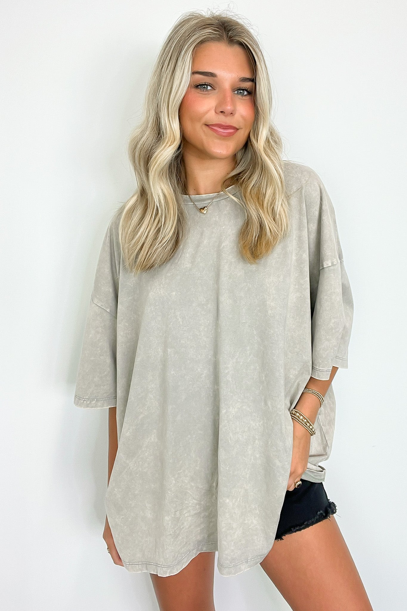 Sleet / SM Weekend Awaits Mineral Wash Oversized Top - BACK IN STOCK - Madison and Mallory