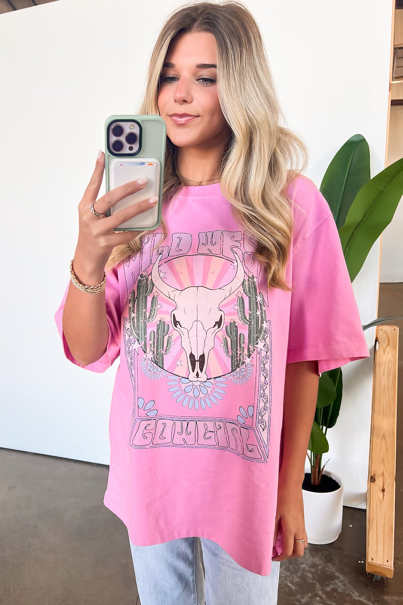  Wild West Cowgirl Oversized Graphic Tee - Madison and Mallory
