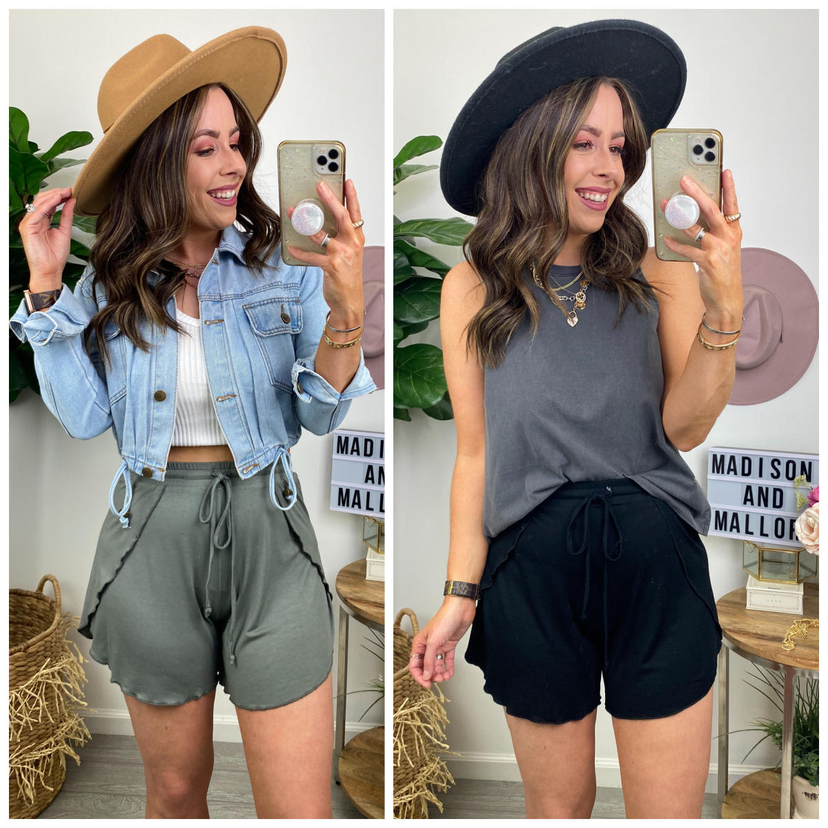 Cruise Tulip Hem Elastic Waist Shorts - FINAL SALE - Madison and Mallory