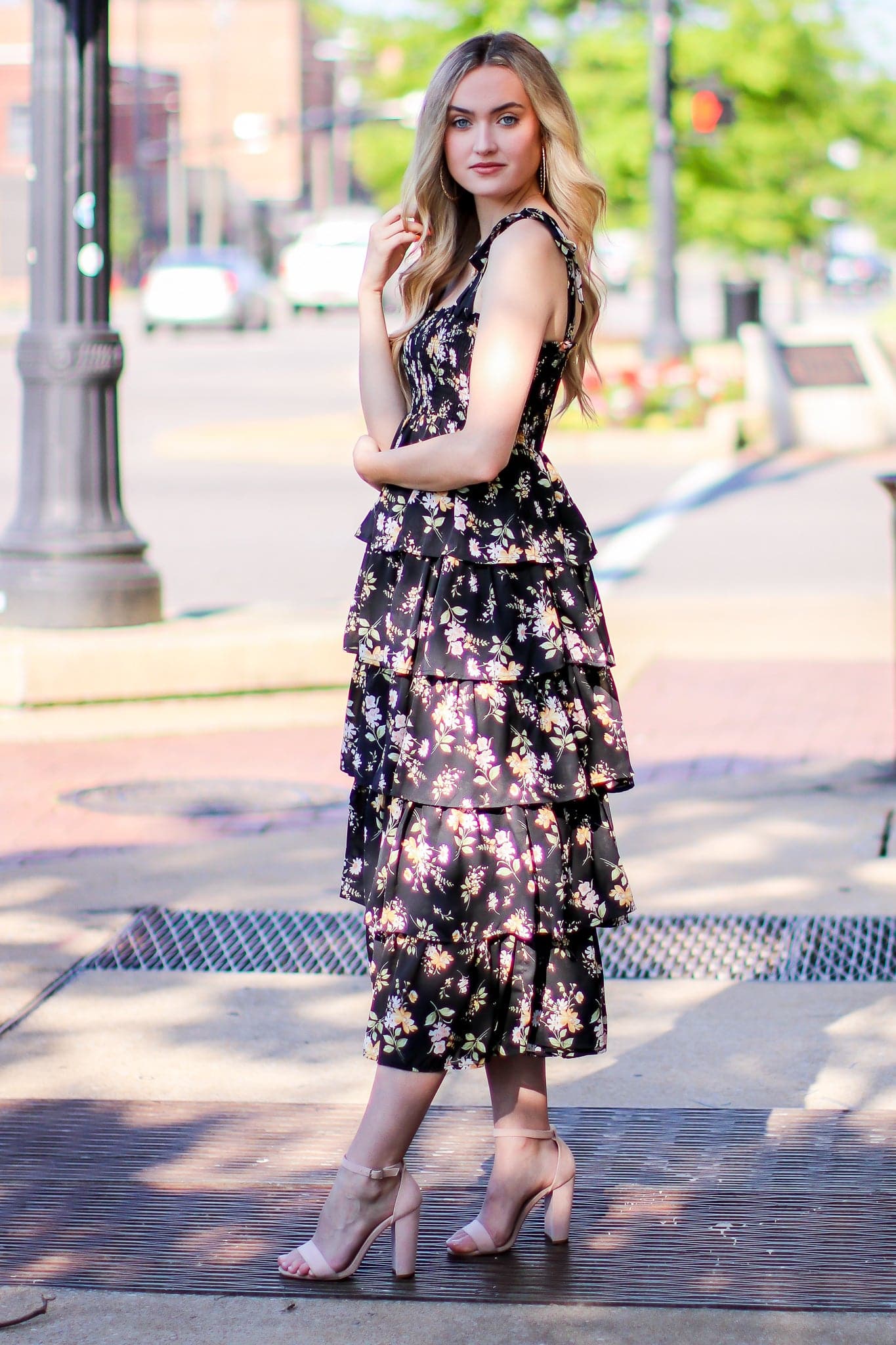  Folklore Floral Multi Tiered Dress - FINAL SALE - Madison and Mallory