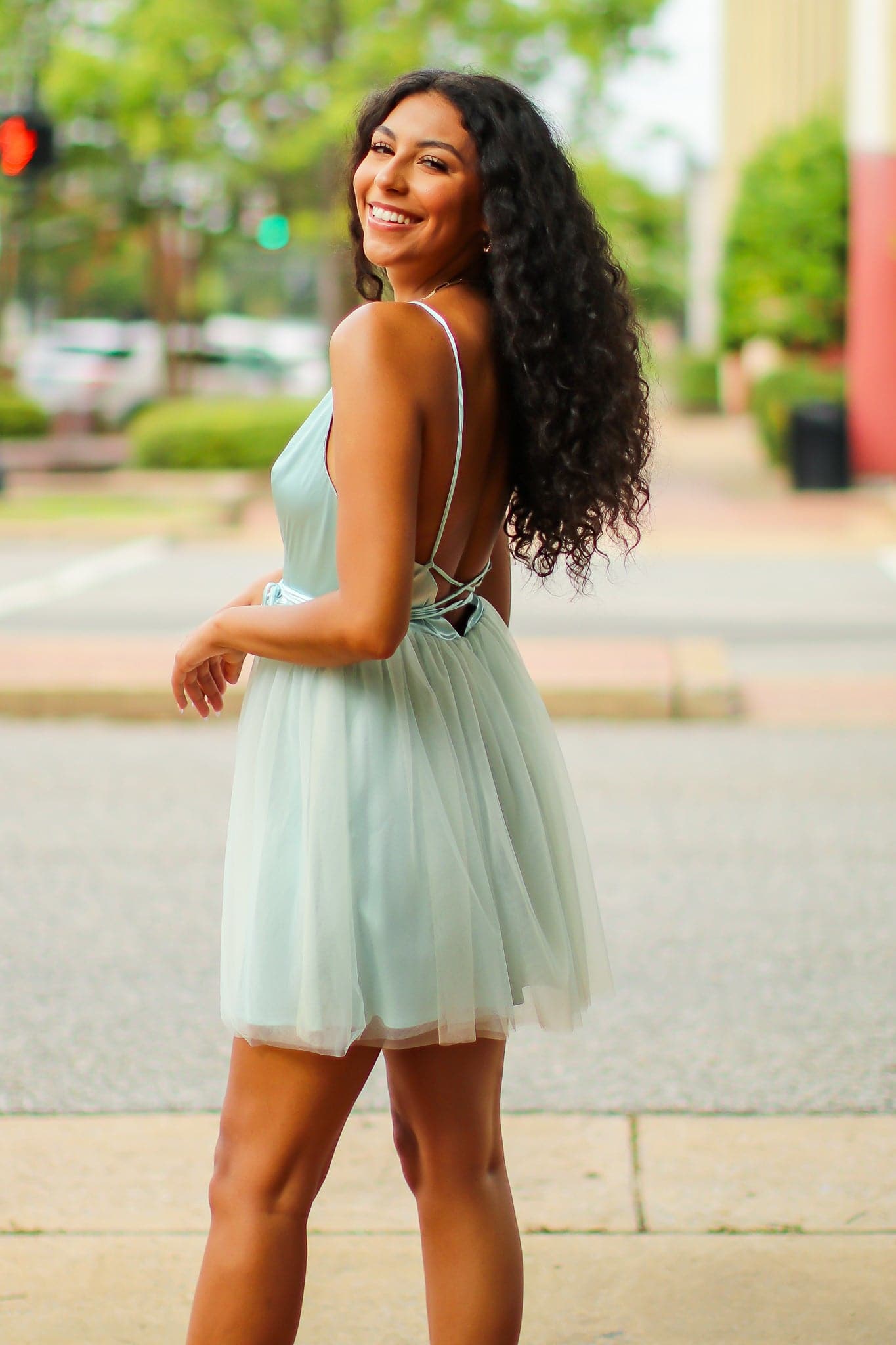 Forever Phenomenal V-Neck Tulle Dress - FINAL SALE - Madison and Mallory