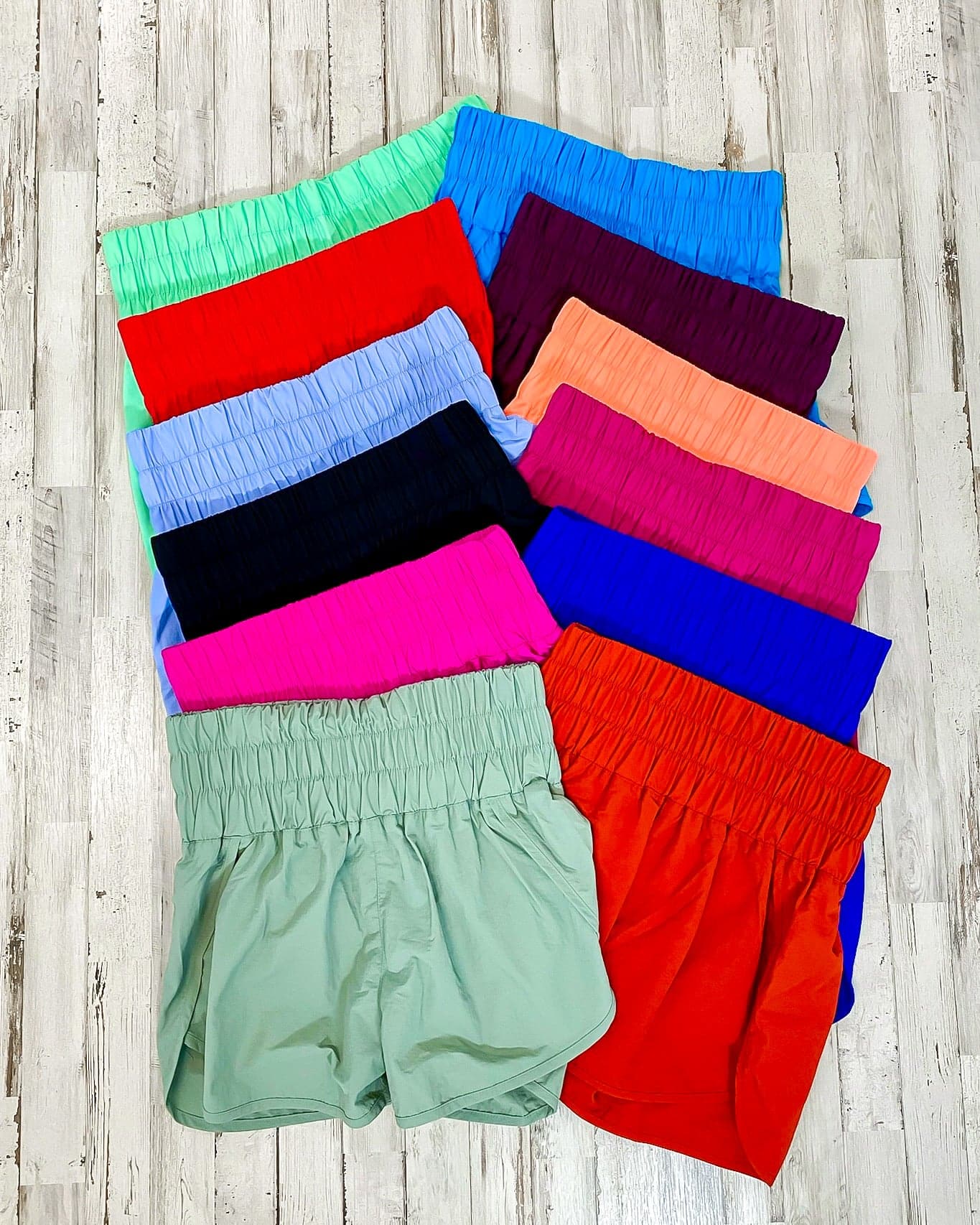Running Errands High Waist Smocked Waist Shorts - FINAL SALE - Madison and Mallory