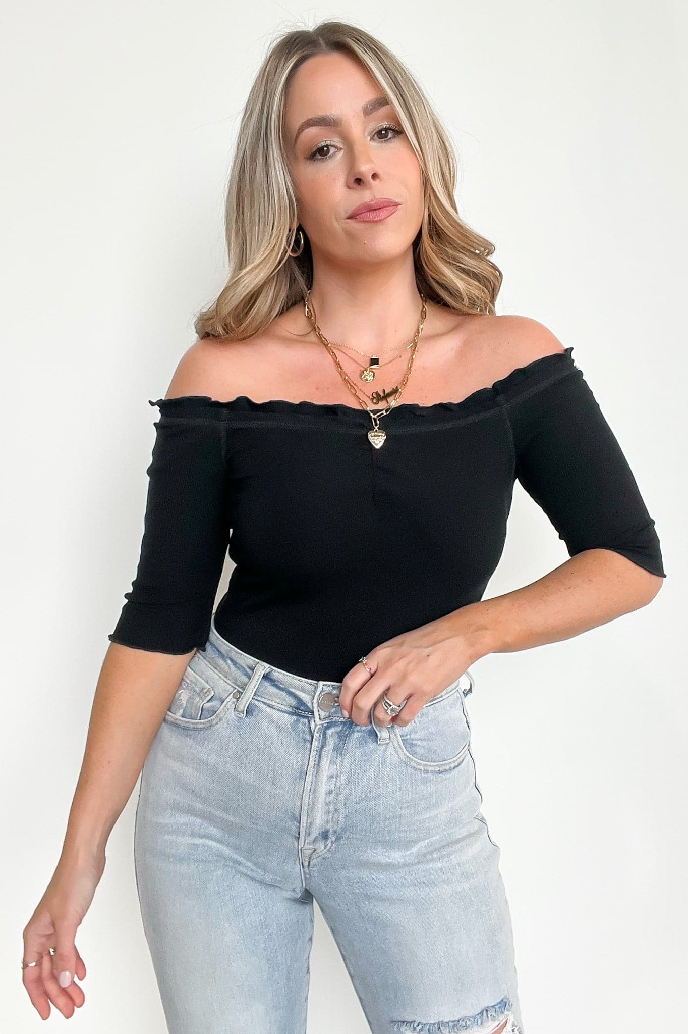 Kobey Lettuce Ruffle Edge Top - FINAL SALE - Madison and Mallory