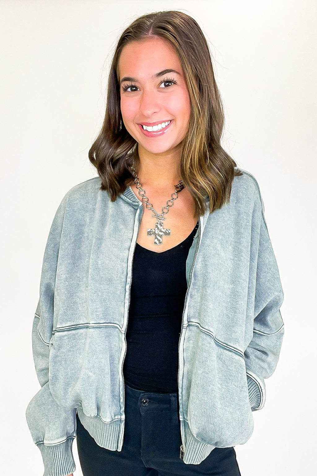 Vintage Drift Acid Washed Fleece Jacket - BACK IN STOCK - Madison and Mallory