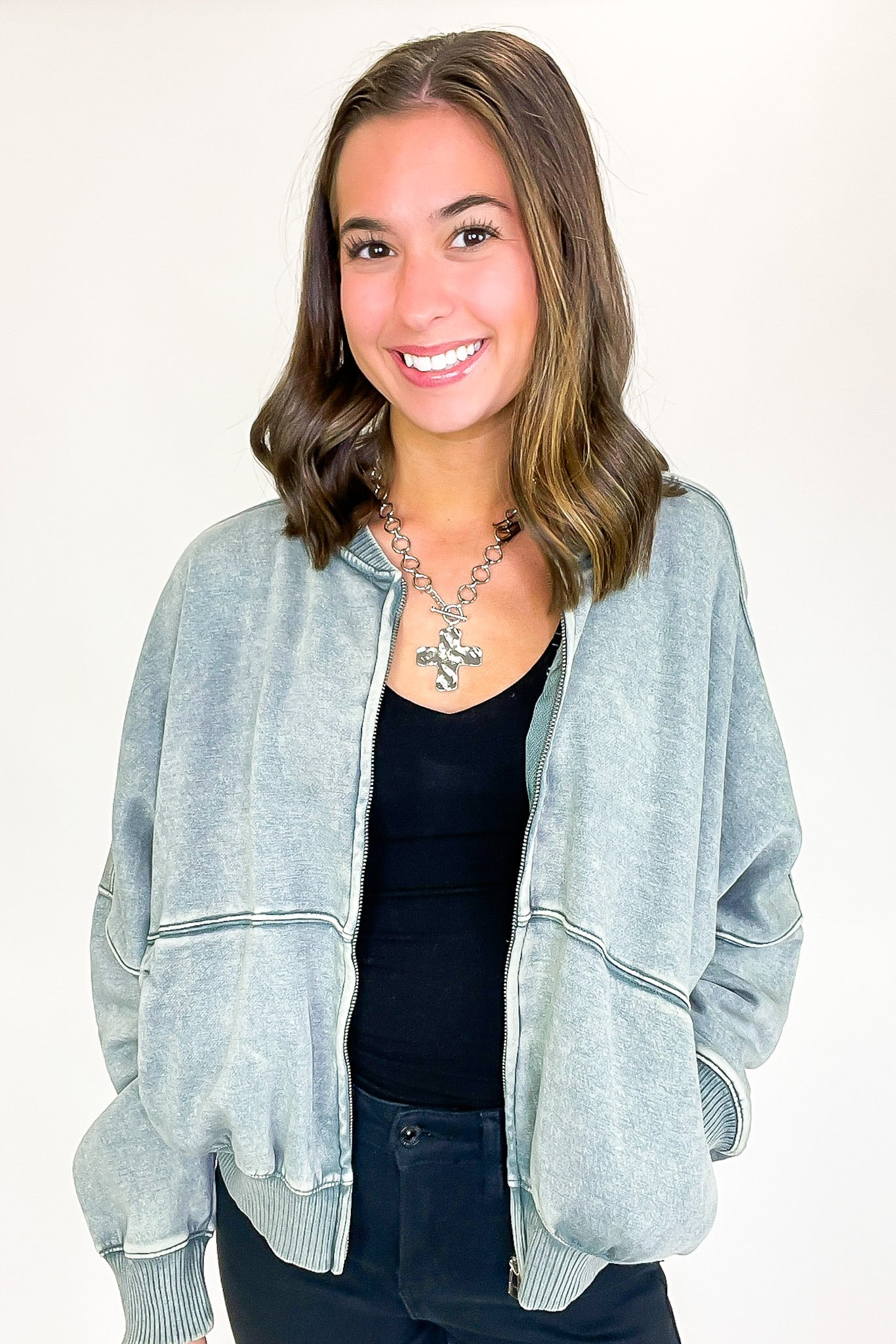 Vintage Drift Acid Washed Fleece Jacket - BACK IN STOCK - Madison and Mallory