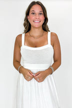 Woven Whisper Sweater Knit Top Midi Dress - FINAL SALE - Madison and Mallory