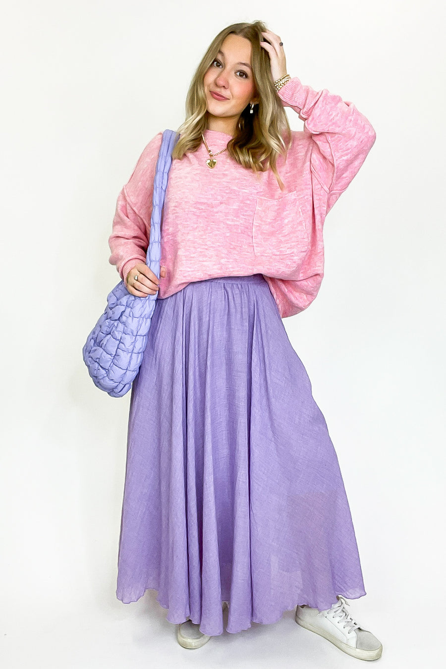 Julianna High Waist Woven Maxi Skirt - FINAL SALE - Madison and Mallory
