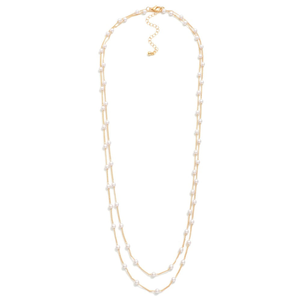 Deep Trance Beaded Pearl Necklace - BACK IN STOCK - Madison and Mallory