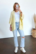 Featherlight Flowy Crochet Knit Cardigan - Madison and Mallory