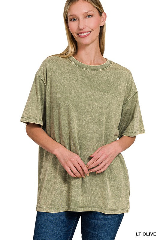 Melena Mineral Washed Relaxed Top - BACK IN STOCK