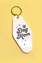 Dog Mom Graphic Vintage Motel Room Keychain - FINAL SALE - Madison and Mallory