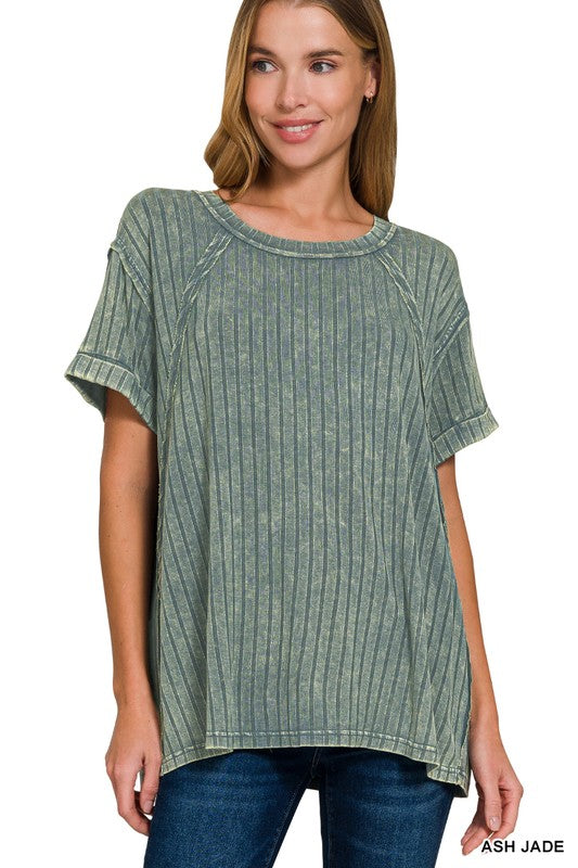 Zandrah Ribbed Raglan Knit Top - BACK IN STOCK