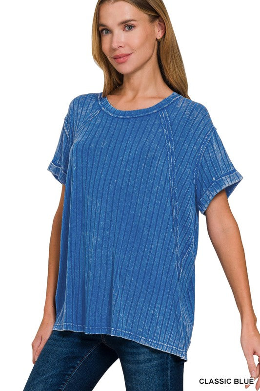 Zandrah Ribbed Raglan Knit Top - BACK IN STOCK