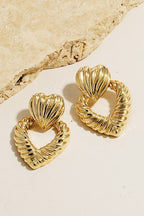  Perfectly Finished Heart Drop Earrings - Madison and Mallory