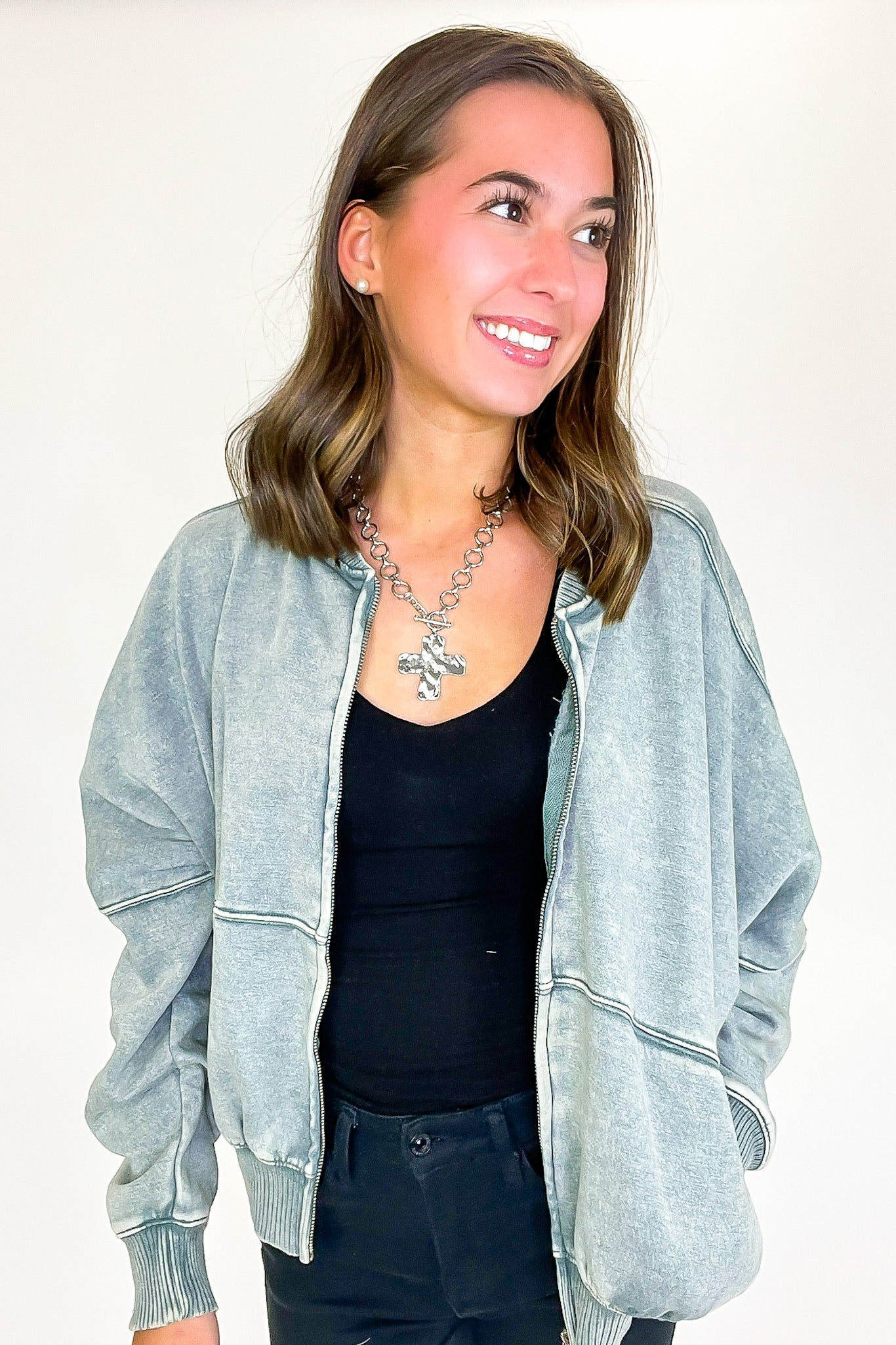 Vintage Drift Acid Washed Fleece Jacket - BACK IN STOCK - Madison and Mallory