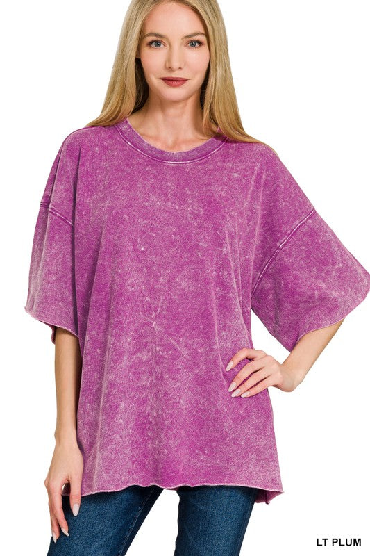 Drifting Dreams Acid Wash Relaxed Fit Top - BACK IN STOCK