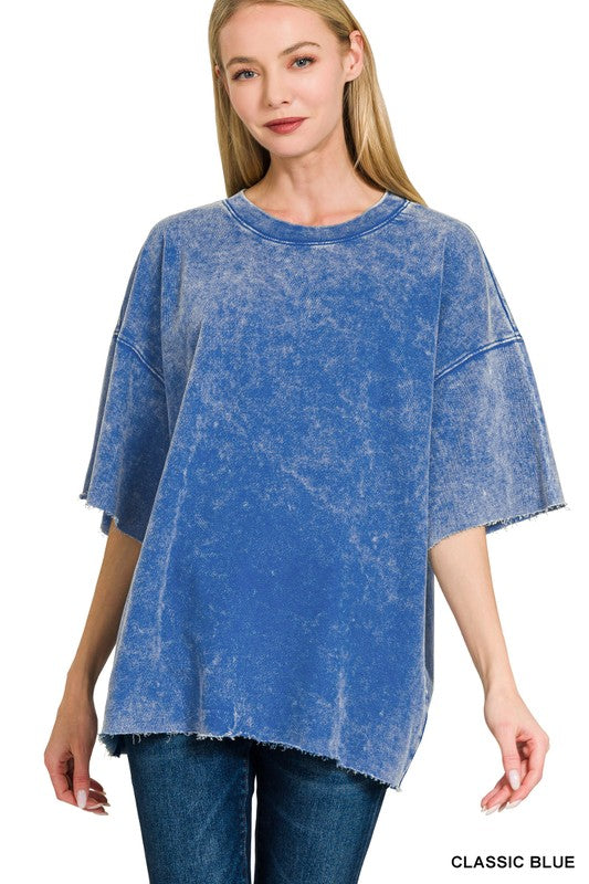 Drifting Dreams Acid Wash Relaxed Fit Top - BACK IN STOCK