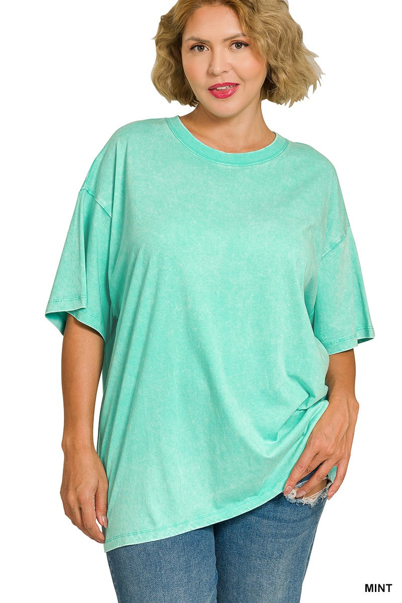 Melena Mineral Washed Relaxed Top - BACK IN STOCK