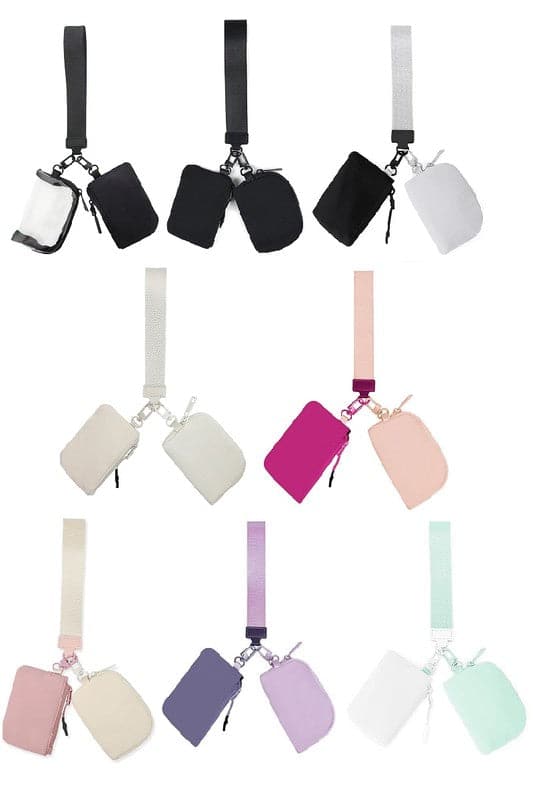  Dual Pouch Wristlet Keychain - Madison and Mallory