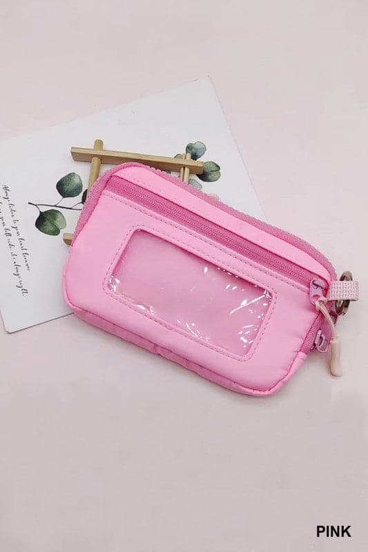 Pink On The Go Keychain Wallet - Madison and Mallory