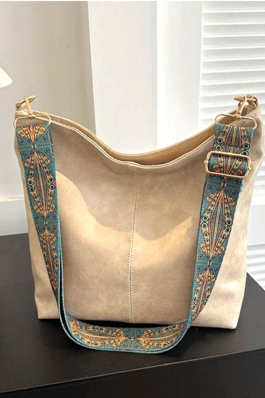 Catalinna Retro Pattern Strap Crossbody Bag - FINAL SALE - Madison and Mallory