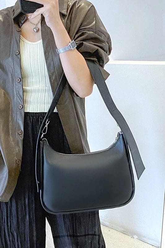 Erina Vegan Leather Baguette Hobo Bag - FINAL SALE - Madison and Mallory