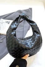 Impressive Detail Woven Knotted Sloucy Hobo Handbag - FINAL SALE - Madison and Mallory