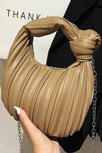 State of Chic Pleated Hobo Handbag - Madison and Mallory