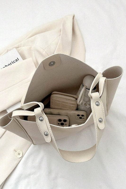 Gabriella Vegan Leather Shoulder Bag - FINAL SALE - Madison and Mallory