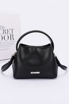 Black Mystique Faux Leather Bag - FINAL SALE - Madison and Mallory