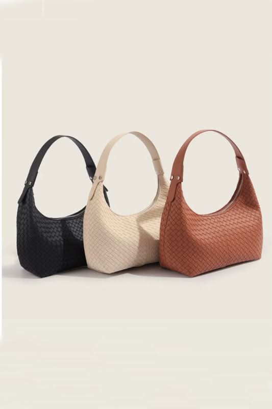 Textured Tempo Woven Weave Underarm Shoulder Bag - Madison and Mallory